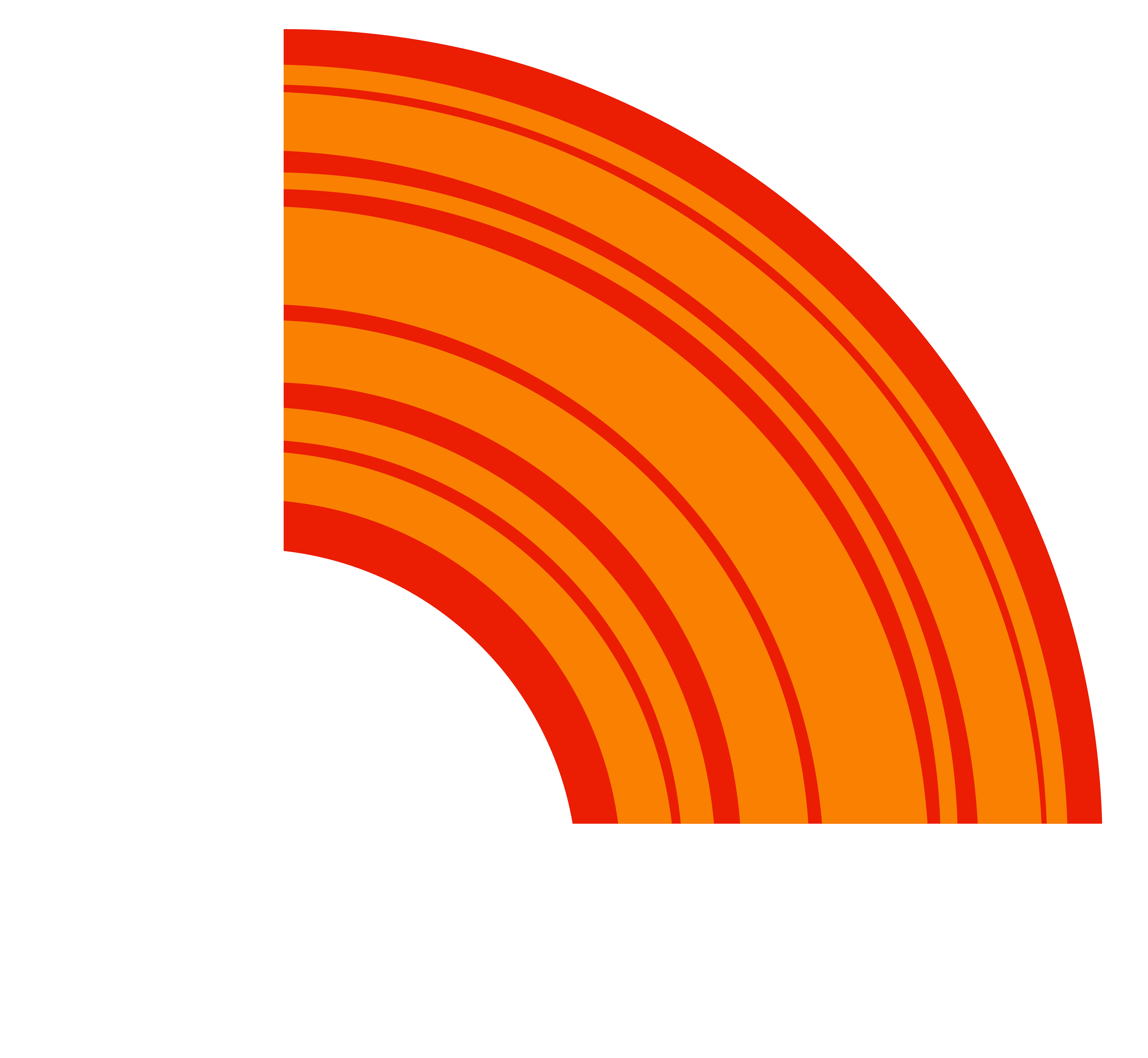 A stylized orange and red rainbow arc appears above the white text "BRODY" on the left and "PENNELL" at the bottom on a gray background.